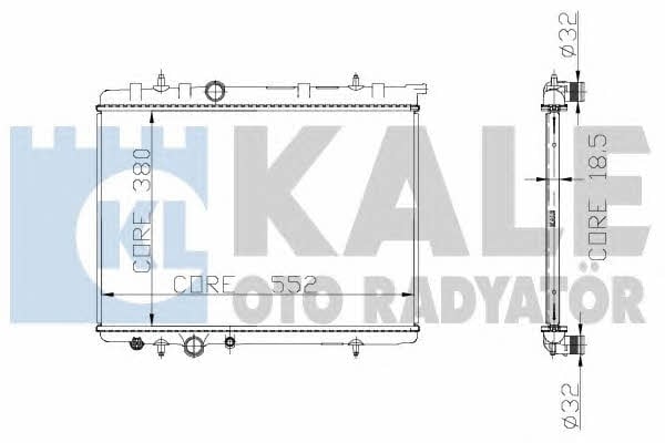 Kale Oto Radiator 225300 Радіатор охолодження двигуна 225300: Приваблива ціна - Купити у Польщі на 2407.PL!