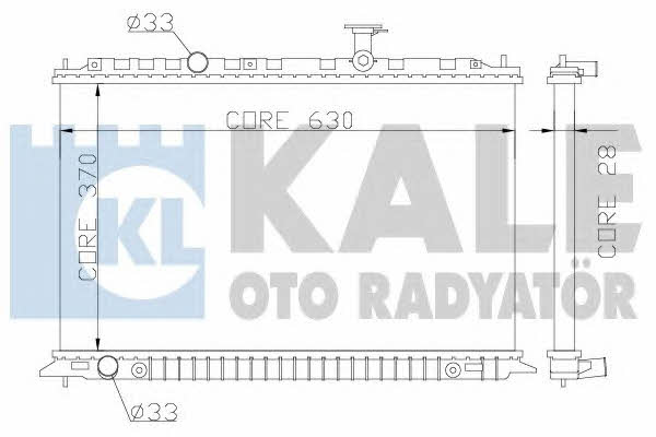 Kale Oto Radiator 359100 Радиатор охлаждения двигателя 359100: Отличная цена - Купить в Польше на 2407.PL!