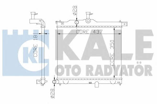 Kale Oto Radiator 358300 Радіатор охолодження двигуна 358300: Приваблива ціна - Купити у Польщі на 2407.PL!