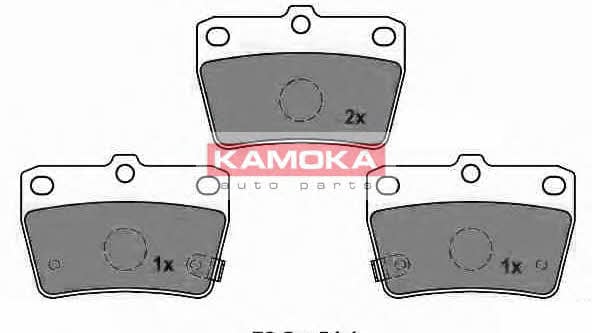 Kamoka JQ1013062 Тормозные колодки дисковые задние, комплект JQ1013062: Отличная цена - Купить в Польше на 2407.PL!