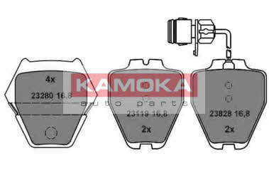 Kamoka JQ1013420 Brake Pad Set, disc brake JQ1013420: Buy near me in Poland at 2407.PL - Good price!