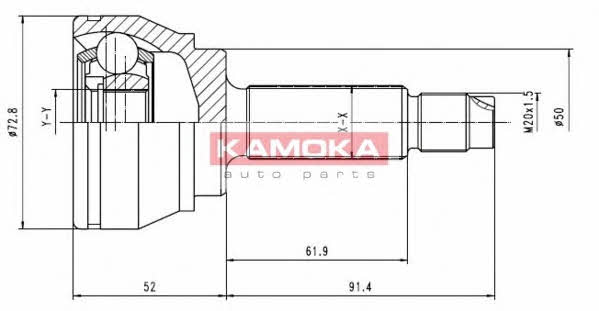 Kamoka 6168 Przegub homokinetyczny 6168: Atrakcyjna cena w Polsce na 2407.PL - Zamów teraz!