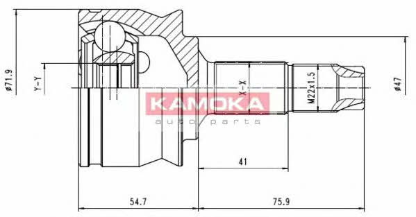 Kamoka 6259 CV joint 6259: Buy near me at 2407.PL in Poland at an Affordable price!