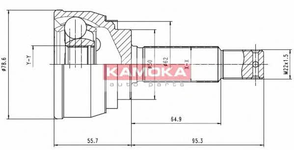 Kamoka 6284 CV joint 6284: Buy near me at 2407.PL in Poland at an Affordable price!