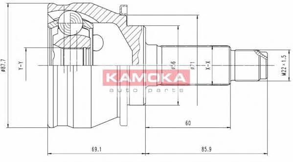 Kamoka 6384 Шарнир равных угловых скоростей (ШРУС) 6384: Купить в Польше - Отличная цена на 2407.PL!