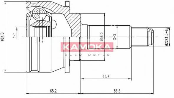 Kamoka 6458 CV joint 6458: Buy near me at 2407.PL in Poland at an Affordable price!