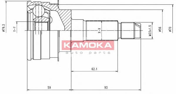 Шарнир равных угловых скоростей (ШРУС) Kamoka 6478