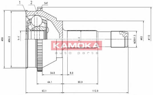 Kamoka 6506 CV joint 6506: Buy near me at 2407.PL in Poland at an Affordable price!