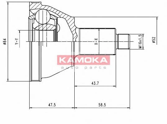 Kamoka 7084 Шарнір рівних кутових швидкостей (ШРКШ) 7084: Купити у Польщі - Добра ціна на 2407.PL!