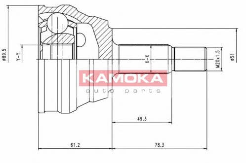 Kamoka 7094 Шарнір рівних кутових швидкостей (ШРКШ) 7094: Купити у Польщі - Добра ціна на 2407.PL!