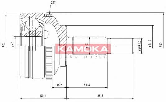 Kamoka 7140 Wellengelenk 7140: Bestellen Sie in Polen zu einem guten Preis bei 2407.PL!