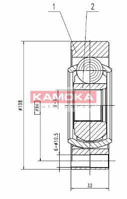 Kamoka 9196 Przegub homokinetyczny 9196: Atrakcyjna cena w Polsce na 2407.PL - Zamów teraz!