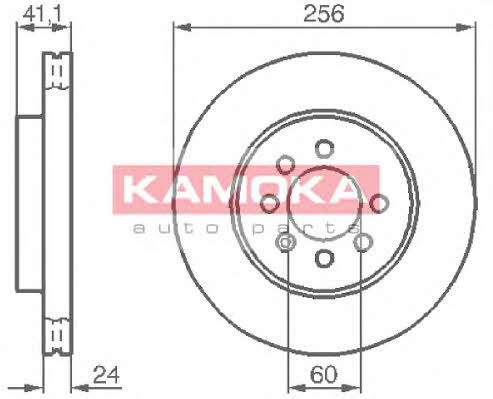 Kamoka 1032194 Front brake disc ventilated 1032194: Buy near me in Poland at 2407.PL - Good price!