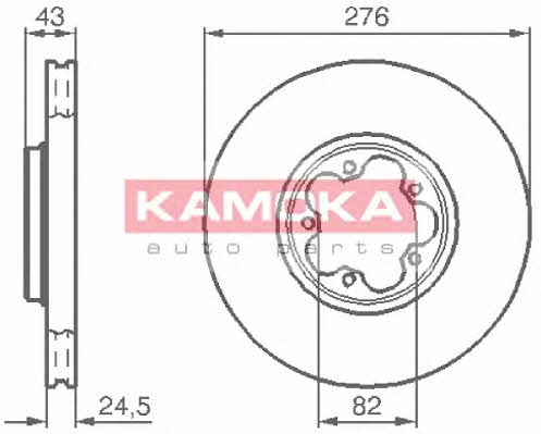 Kamoka 1032226 Front brake disc ventilated 1032226: Buy near me at 2407.PL in Poland at an Affordable price!