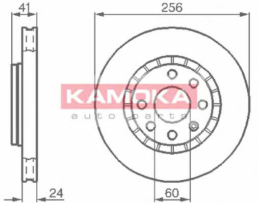 Kamoka 103412 Innenbelüftete Bremsscheibe vorne 103412: Kaufen Sie zu einem guten Preis in Polen bei 2407.PL!