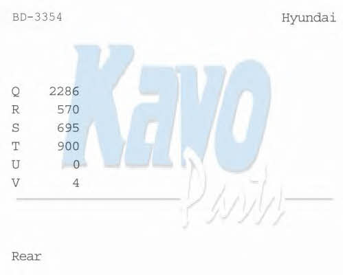 Kavo parts BD-3354 Bremstrommel BD3354: Kaufen Sie zu einem guten Preis in Polen bei 2407.PL!