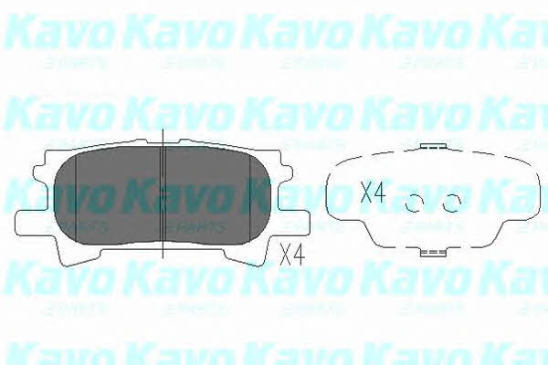 Гальмівні колодки передні, комплект Kavo parts KBP-9078