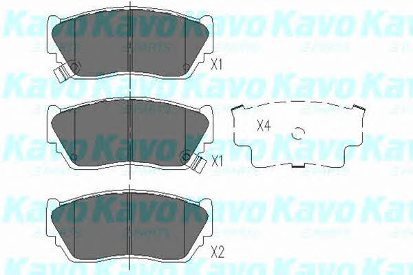 Kavo parts Тормозные колодки дисковые, комплект – цена 92 PLN