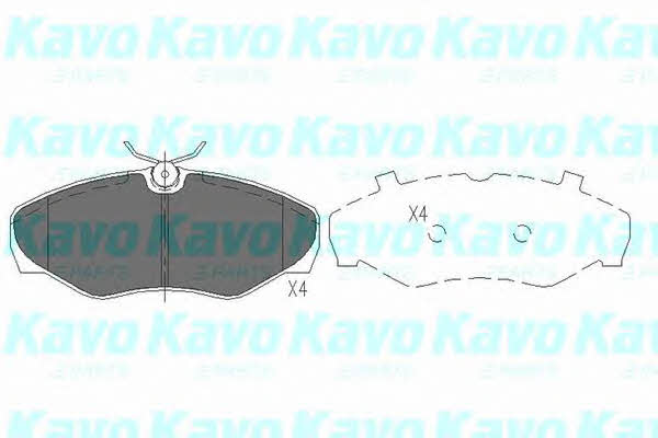Scheibenbremsbeläge vorne eingestellt Kavo parts KBP-6566