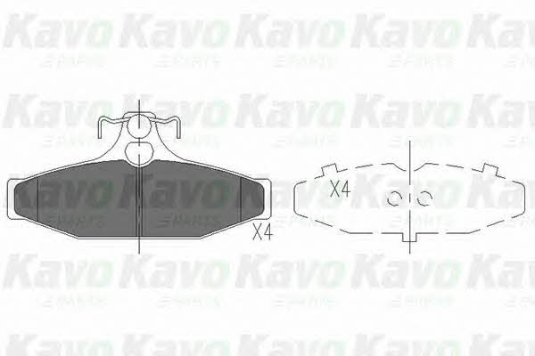Гальмівні колодки задні, комплект Kavo parts KBP-7503
