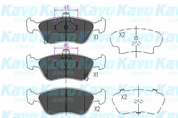 Kavo parts Scheibenbremsbeläge vorne eingestellt – Preis 61 PLN