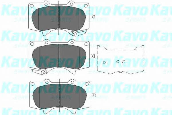 Kavo parts Гальмівні колодки передні, комплект – ціна 72 PLN