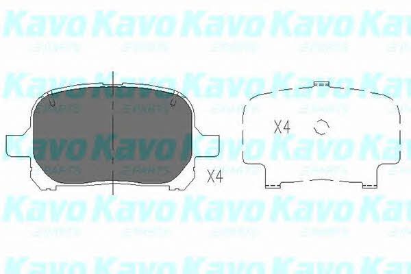 Scheibenbremsbeläge vorne eingestellt Kavo parts KBP-9051