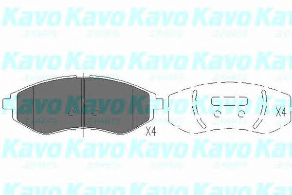 Front disc brake pads, set Kavo parts KBP-1003