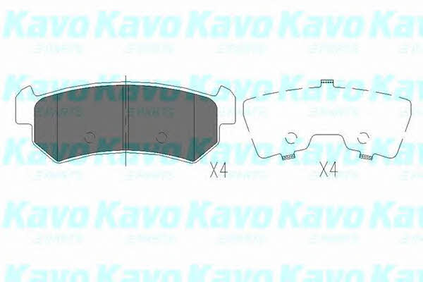 Scheibenbremsbeläge hinten eingestellt Kavo parts KBP-1007