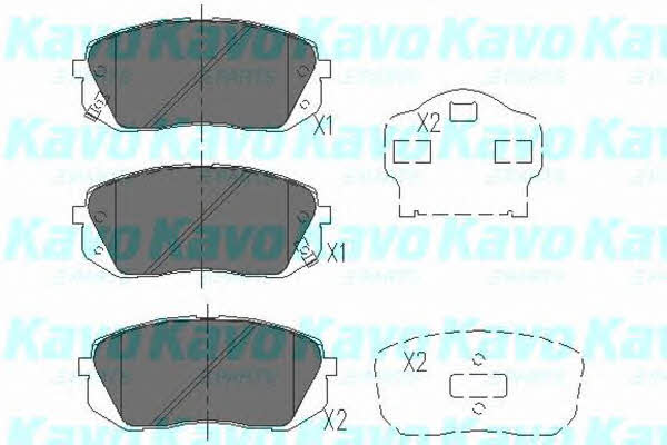 Bremsbelagsatz Kavo parts KBP-4018