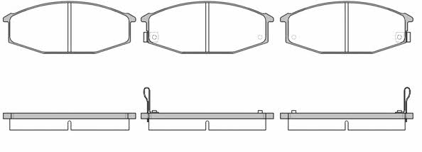 Kawe 0115 02 Brake Pad Set, disc brake 011502: Buy near me in Poland at 2407.PL - Good price!