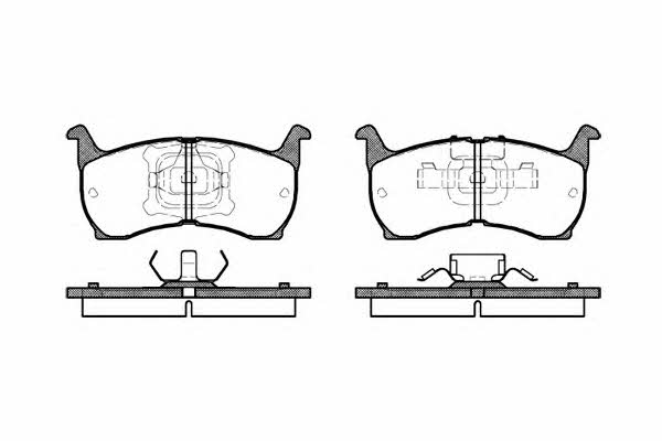 Kawe 0164 00 Тормозные колодки дисковые, комплект 016400: Отличная цена - Купить в Польше на 2407.PL!