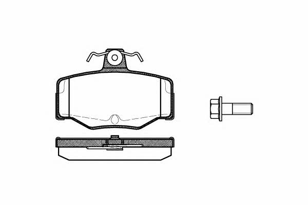 Kawe 0343 00 Brake Pad Set, disc brake 034300: Buy near me in Poland at 2407.PL - Good price!