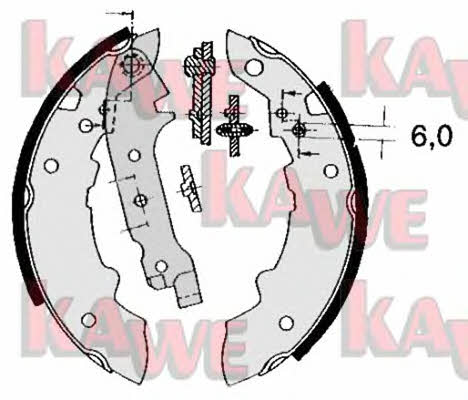 Kawe 04470 Колодки тормозные барабанные, комплект 04470: Отличная цена - Купить в Польше на 2407.PL!