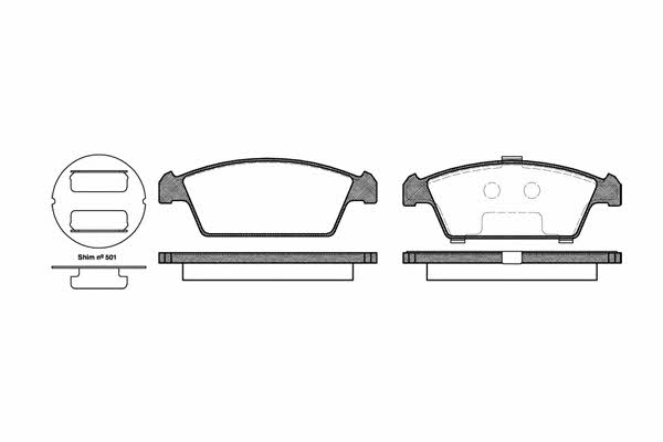 Kawe 0459 00 Brake Pad Set, disc brake 045900: Buy near me in Poland at 2407.PL - Good price!