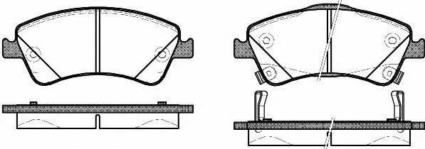 Kawe 1341 02 Brake Pad Set, disc brake 134102: Buy near me in Poland at 2407.PL - Good price!