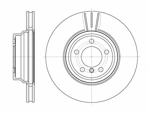 Kawe 61078 10 Front brake disc ventilated 6107810: Buy near me in Poland at 2407.PL - Good price!