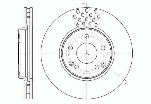 Kawe 61225 10 Тормозной диск передний вентилируемый 6122510: Отличная цена - Купить в Польше на 2407.PL!