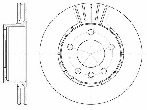 Kawe 6202 10 Front brake disc ventilated 620210: Buy near me in Poland at 2407.PL - Good price!