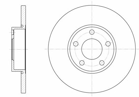 Kawe 6327 00 Unbelüftete Bremsscheibe vorne 632700: Kaufen Sie zu einem guten Preis in Polen bei 2407.PL!