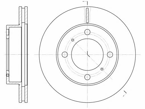 Kawe 6539 10 Innenbelüftete Bremsscheibe vorne 653910: Kaufen Sie zu einem guten Preis in Polen bei 2407.PL!