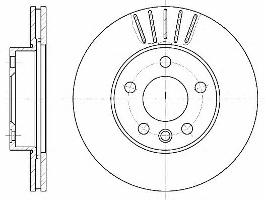 Kawe 6551 10 Innenbelüftete Bremsscheibe vorne 655110: Kaufen Sie zu einem guten Preis in Polen bei 2407.PL!