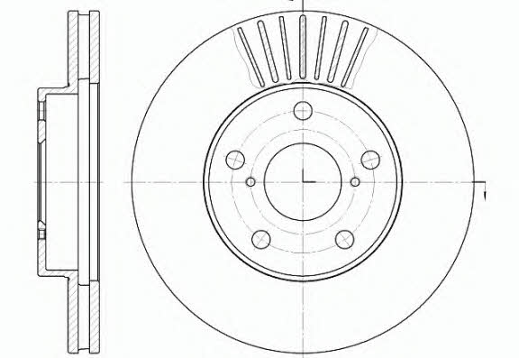 Kawe 6640 10 Innenbelüftete Bremsscheibe vorne 664010: Kaufen Sie zu einem guten Preis in Polen bei 2407.PL!