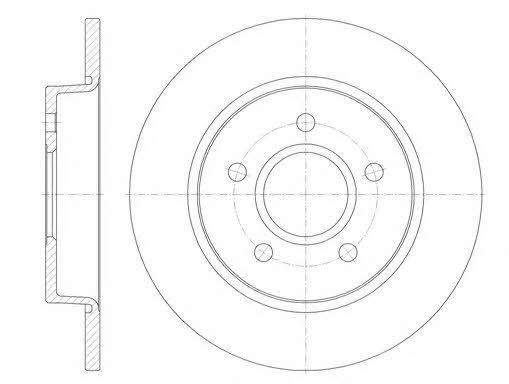 Kawe 6846 00 Bremsscheibe hinten, unbelüftet 684600: Kaufen Sie zu einem guten Preis in Polen bei 2407.PL!