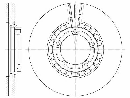 Kawe 6884 10 Front brake disc ventilated 688410: Buy near me in Poland at 2407.PL - Good price!