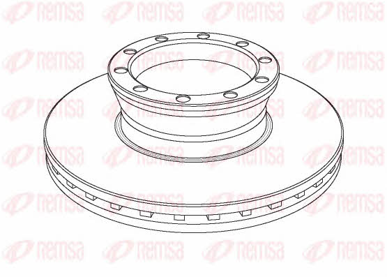 Kawe NCA1041.20 Front brake disc ventilated NCA104120: Buy near me at 2407.PL in Poland at an Affordable price!