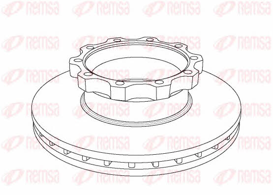 Kawe NCA1044.20 Front brake disc ventilated NCA104420: Buy near me at 2407.PL in Poland at an Affordable price!