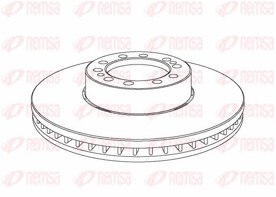 Kawe NCA1075.20 Front brake disc ventilated NCA107520: Buy near me at 2407.PL in Poland at an Affordable price!