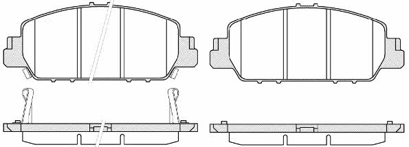 Kawe 1548 02 Тормозные колодки дисковые, комплект 154802: Отличная цена - Купить в Польше на 2407.PL!