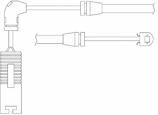 Kawe WS0199A Датчик износа тормозных колодок WS0199A: Отличная цена - Купить в Польше на 2407.PL!